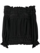 Simonetta Ravizza Off Shoulder Blouse - Black