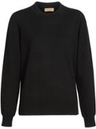 Burberry Merino Wool Crew Neck Sweater - Black