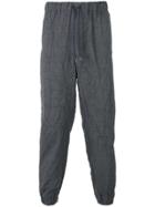 Issey Miyake Men Creased Drawstring Trousers - Grey