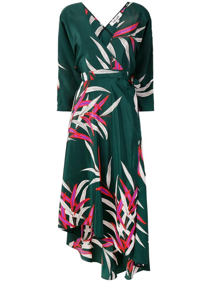 Dvf Diane Von Furstenberg Eloise Midi Dress - Green
