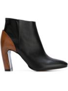 Maison Margiela Contrast Heel Ankle Boots