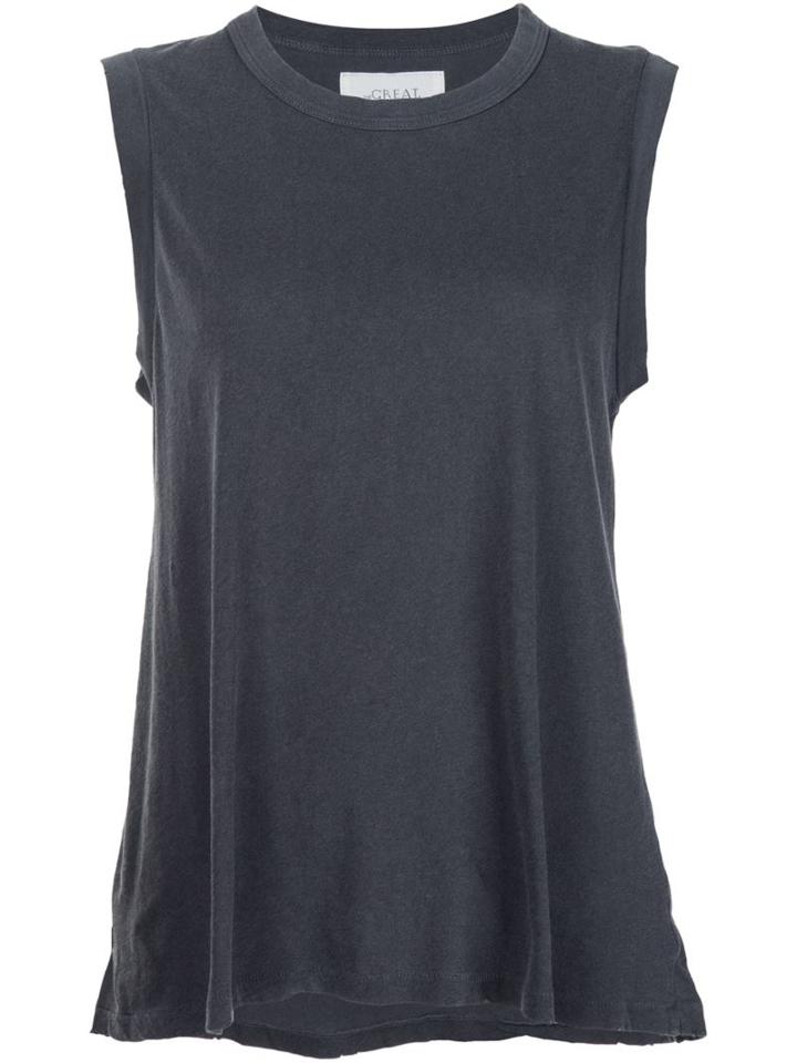 The Great Sleeveless Tank Top, Women's, Size: 2, Grey, Cotton
