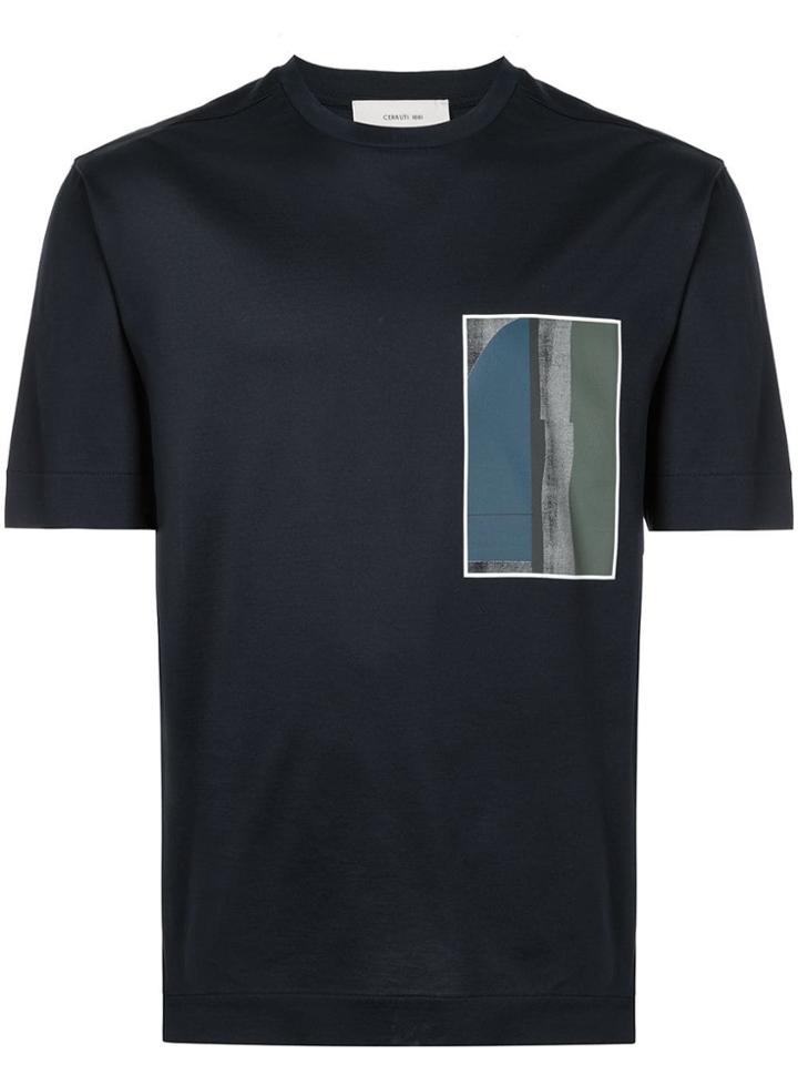 Cerruti 1881 Graphic Patch T-shirt - Blue