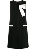 Paule Ka Bow Detail Mini Dress - Black