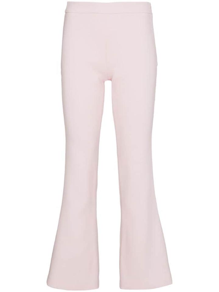 Giambattista Valli Cropped Kick Flare Trousers - Pink