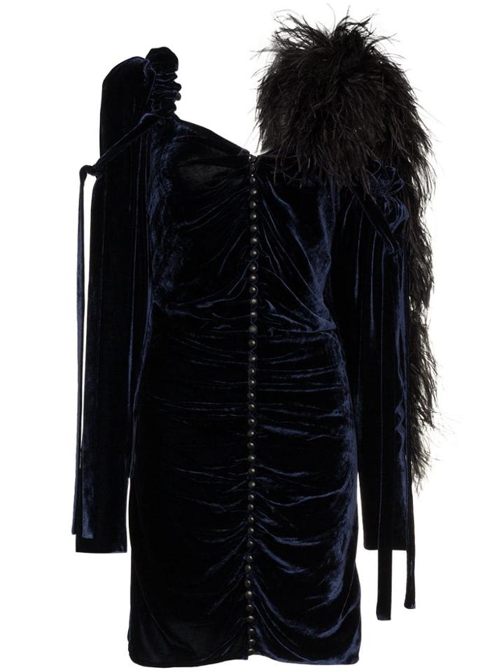 Magda Butrym Madga Hilo Drs Hltr Nk Rchd - Blue