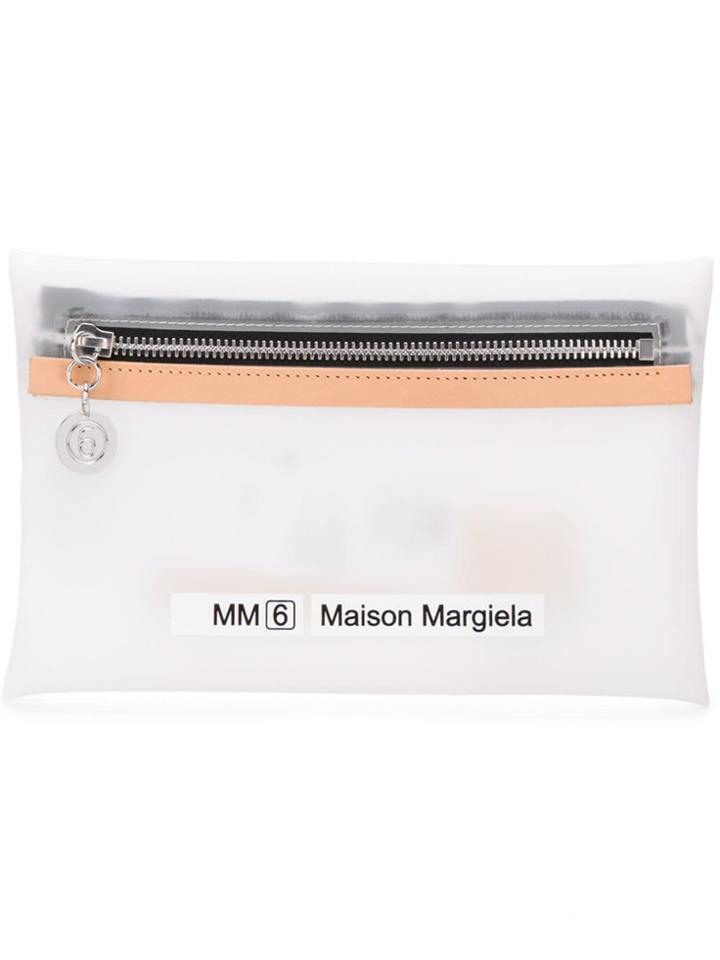 Mm6 Maison Margiela Sheer Purse - White