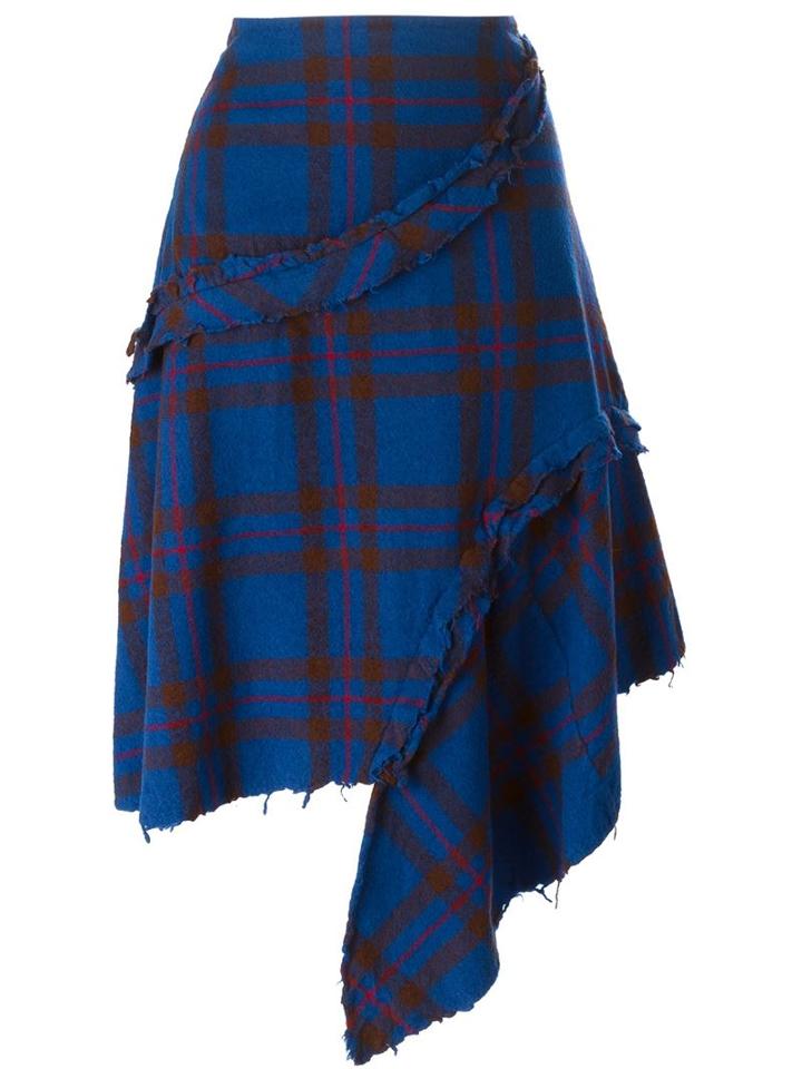 Comme Des Garcons Vintage Asymmetric Tartan Skirt