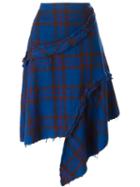 Comme Des Garcons Vintage Asymmetric Tartan Skirt