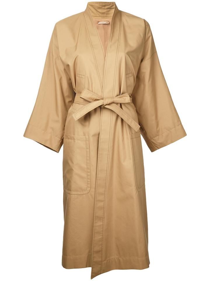Nehera Carmen Kimono Coat, Women's, Size: Small, Brown, Cotton/polyamide