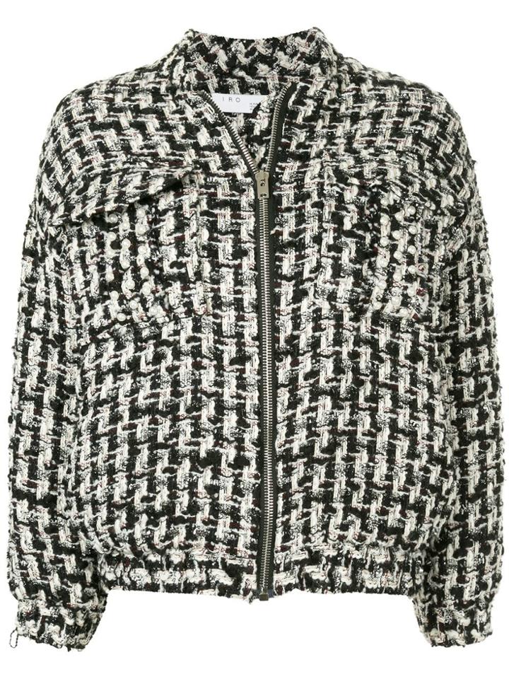 Iro Switch Oversized Tweed Jacket - Black