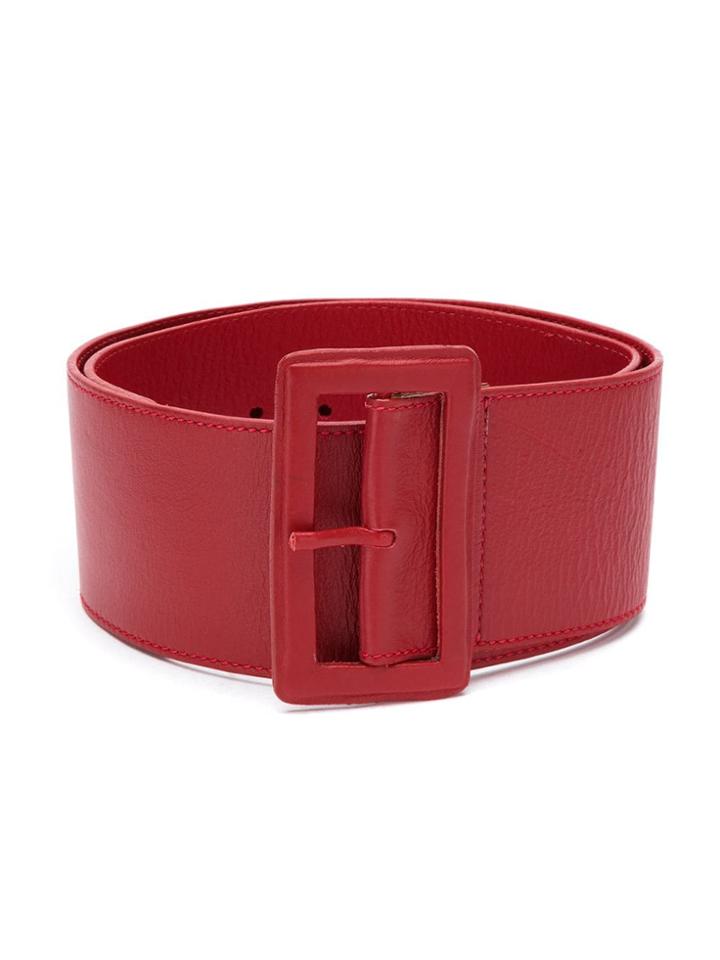 Tufi Duek Leather Buckle Belt - Red