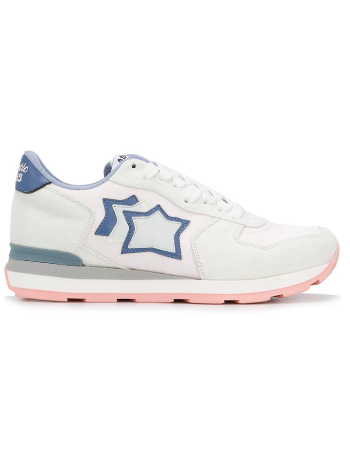 Atlantic Stars Star Patch Lace-up Sneakers - Pink & Purple
