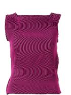 Issey Miyake Wave Pleated Sleeveless Top
