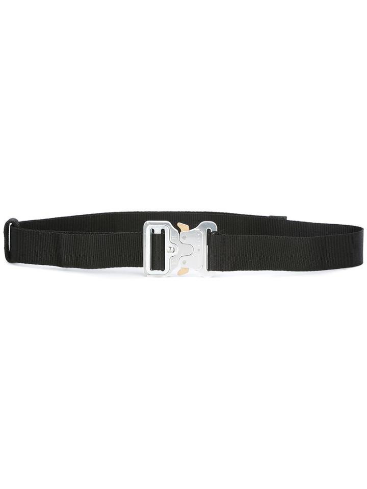 Alyx Logo Buckle Belt, Adult Unisex, Black, Cotton/metal