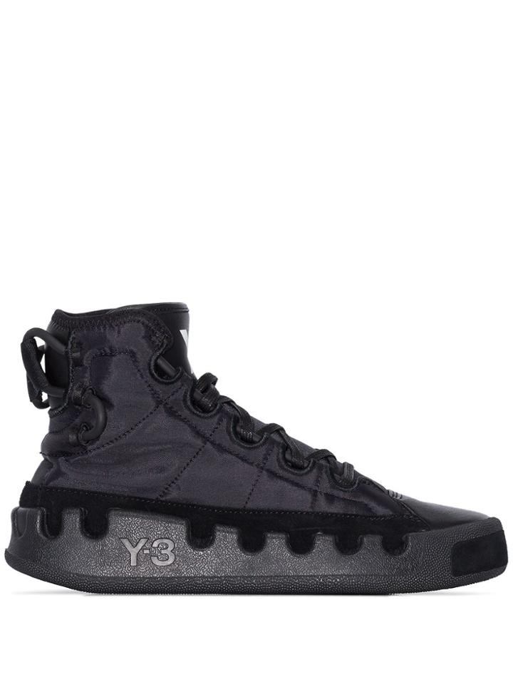 Y-3 Black Kasabaru High Top Sneakers