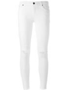 Rta Distressed Skinny Jeans, Women's, Size: 28, White, Cotton/polyester/spandex/elastane