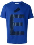 Études Logo Print T-shirt, Men's, Size: Large, Blue, Cotton