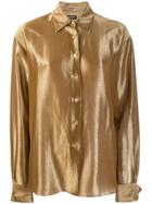 Chanel Vintage 1990's Metallic Shirt - Gold