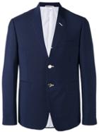 Thom Browne - Stitch Blazer - Men - Cotton/mohair/wool - 00, Blue, Cotton/mohair/wool