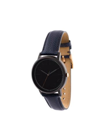 Forty Five Ten X Fossil Black Dial Watch, Adult Unisex, Blue