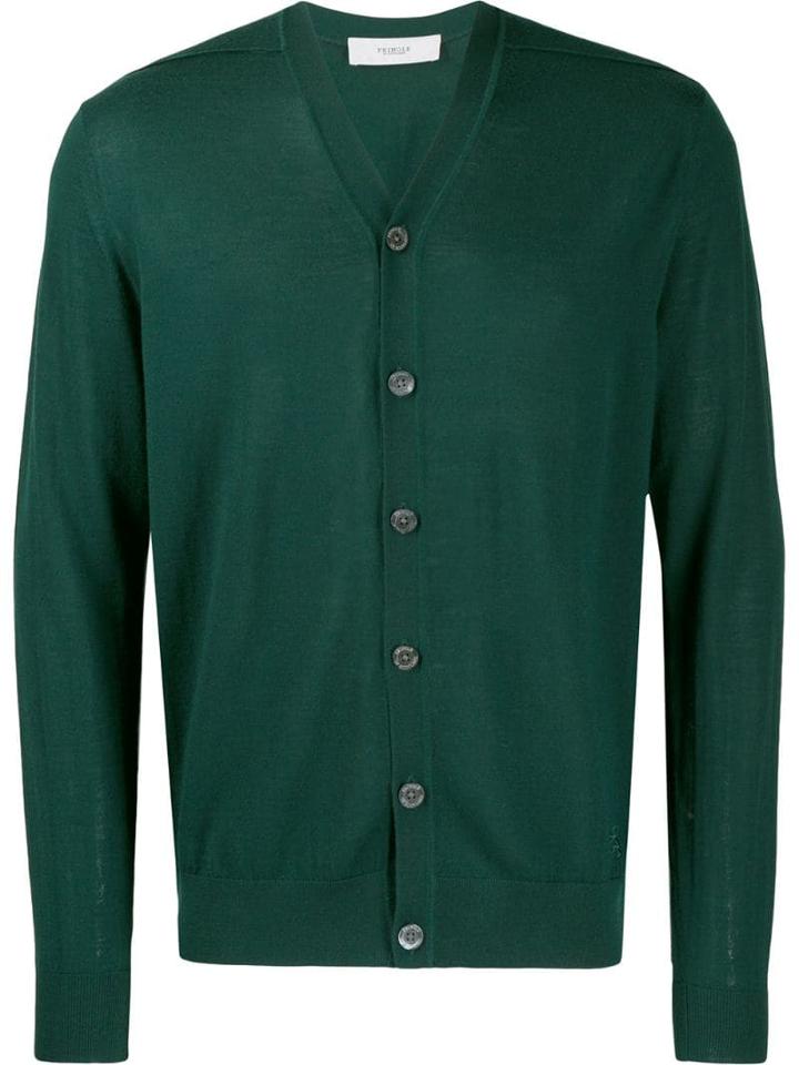 Pringle Of Scotland Slim-fit Knit Cardigan - Green