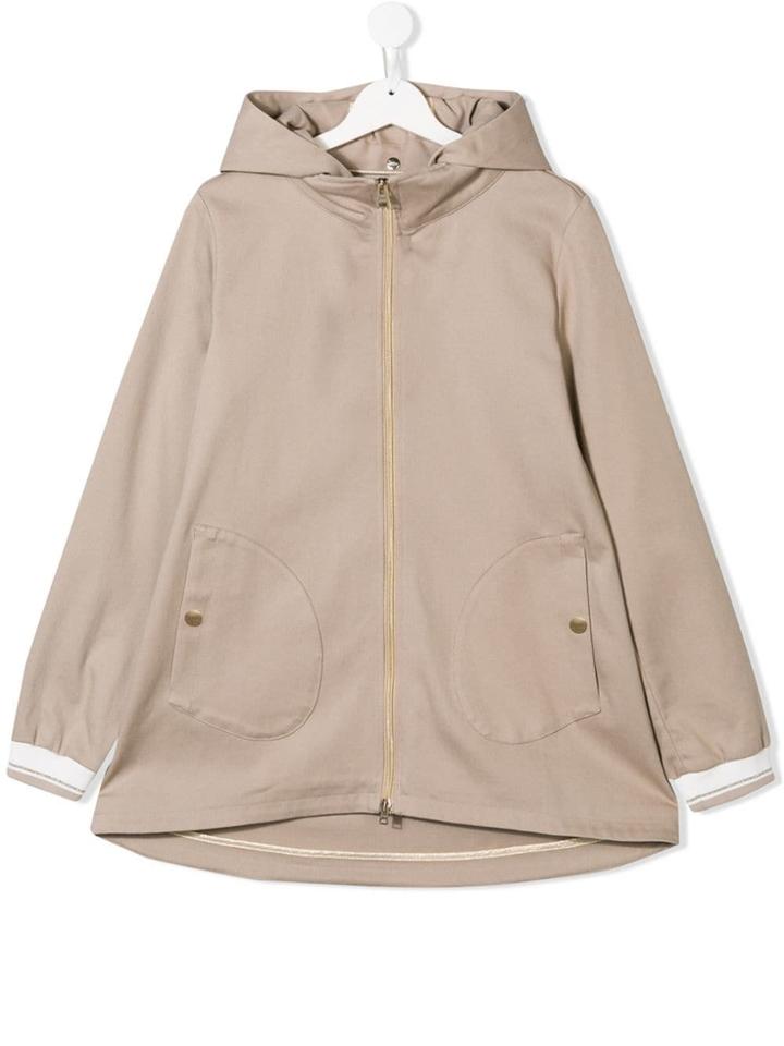 Herno Kids Hooded Jacket - Neutrals