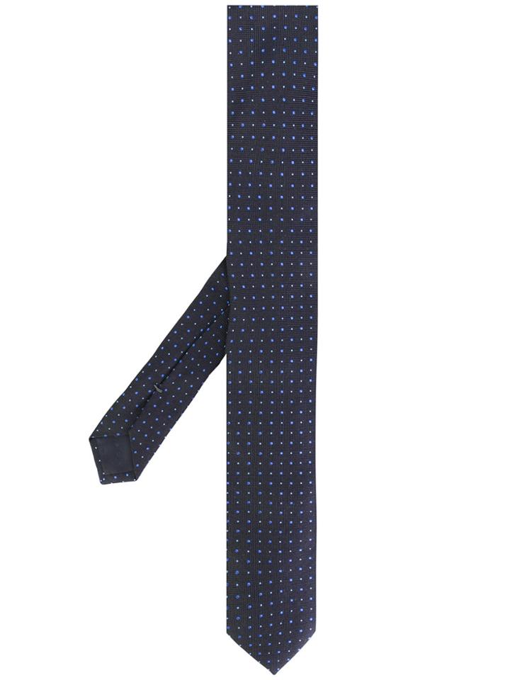 Boss Hugo Boss Pattern Embroidered Tie - Blue