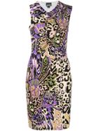 Just Cavalli Butterfly Print Dress - Multicolour