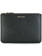 Comme Des Garçons Wallet Zipped Clutch - Black