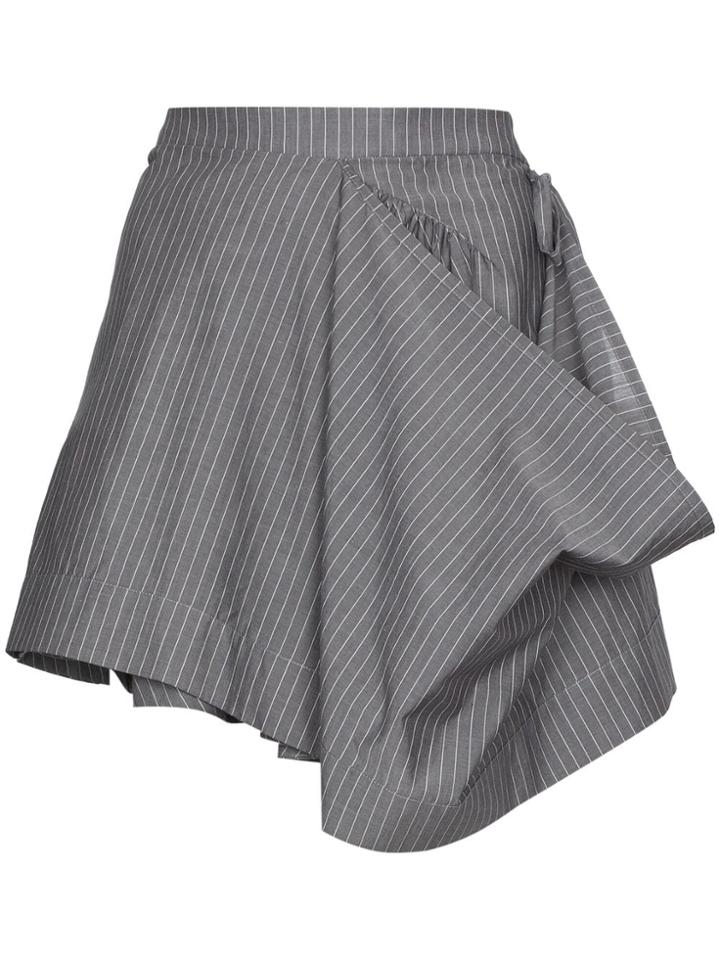 Molly Goddard May Wraparound Mini Skirt - Grey