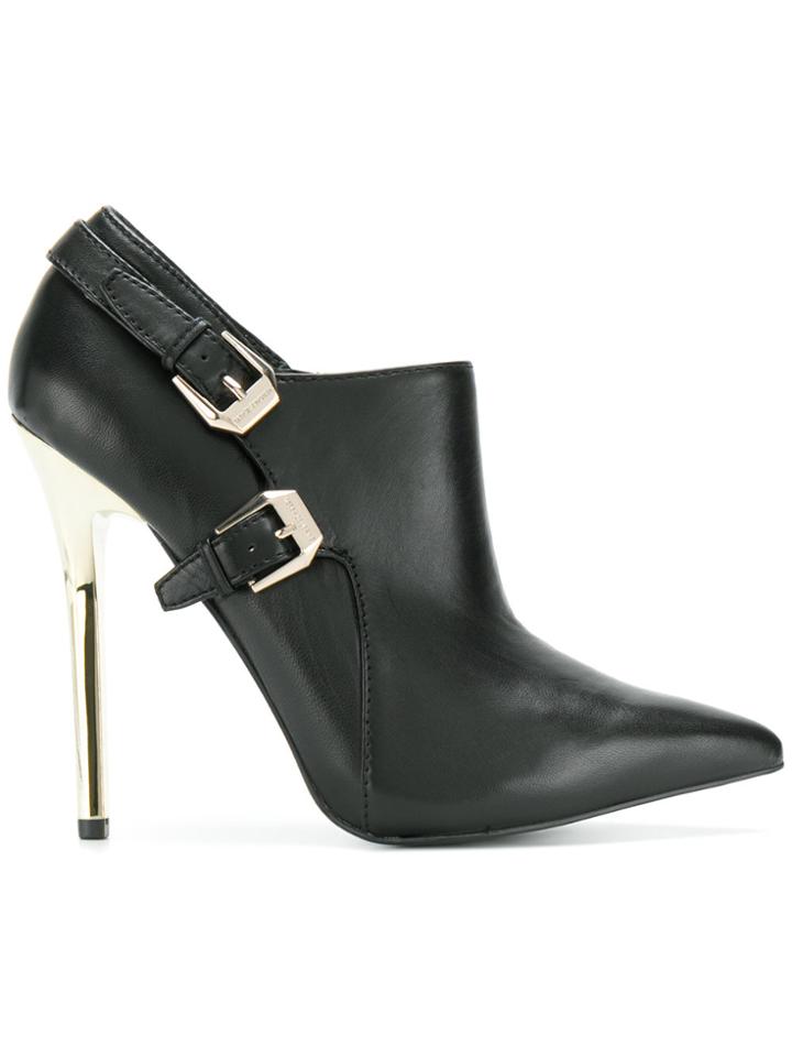 Versace Jeans Buckle-embellished Booties - Black