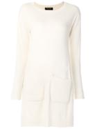 Twin-set Knitted Mini Dress - Nude & Neutrals