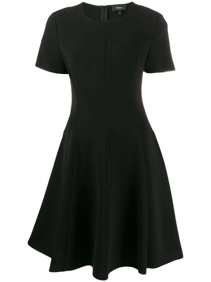 Theory Short Flared Dress - Black