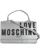 Love Moschino Logo Shoulder Bag, Women's, Grey