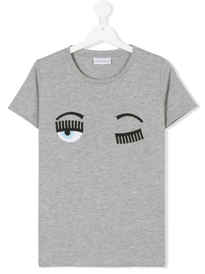 Chiara Ferragni Kids Flirting T-shirt - Grey