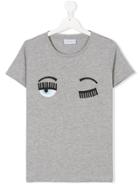 Chiara Ferragni Kids Flirting T-shirt - Grey