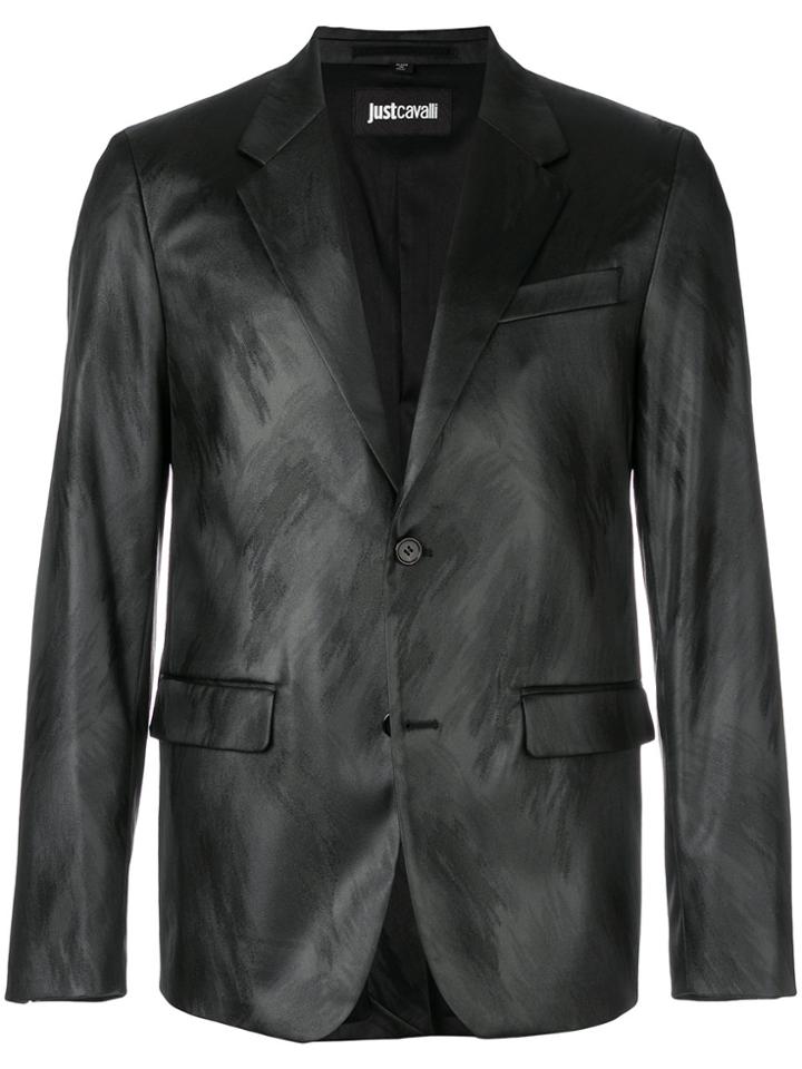 Just Cavalli Patterned Blazer - Black