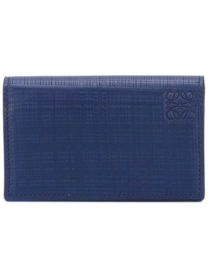 Loewe Embossed Logo Purse - Blue