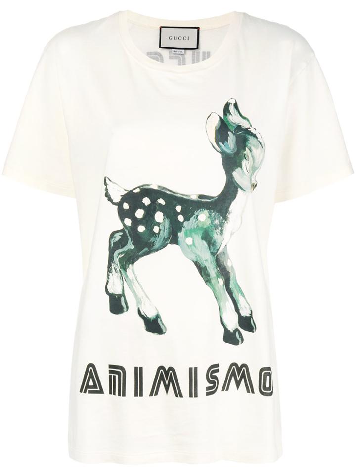 Gucci Bambi Animismo T-shirt - Nude & Neutrals