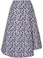 Le Ciel Bleu Printed Asymmetric Skirt - Purple