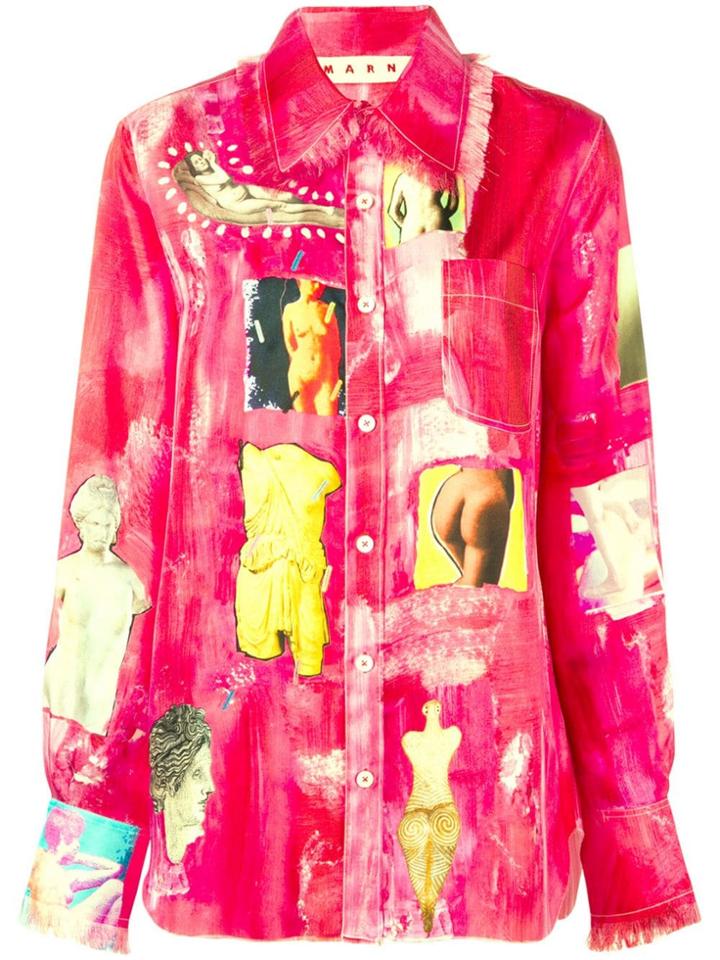 Marni Art Printed Shirt - Pink