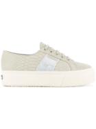 Superga Lace-up Platform Sneakers - Nude & Neutrals