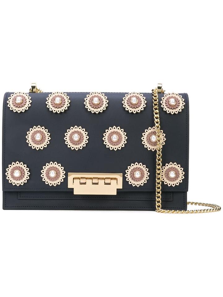 Zac Zac Posen Earthette Large Chain Shoulder Bag - Blue
