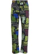 Versace Jeans Couture Printed Detail Jeans - Black