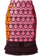 Capucci Embroidered Skirt - Multicolour