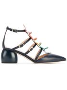 Anya Hindmarch Apex Cage Pumps - Blue
