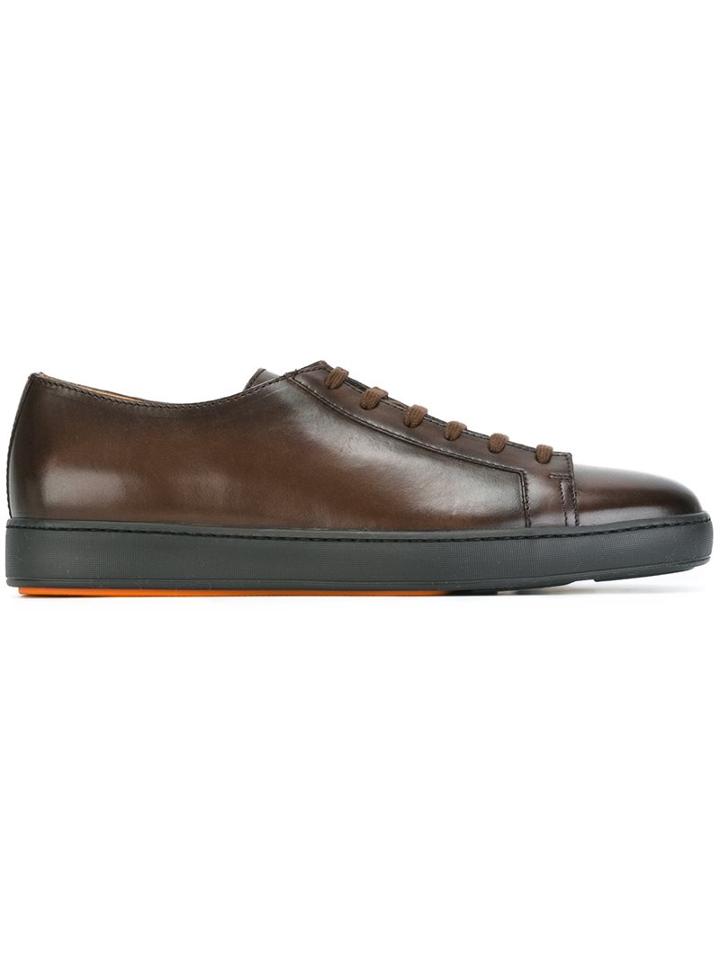 Santoni Burned Effect Sneakers