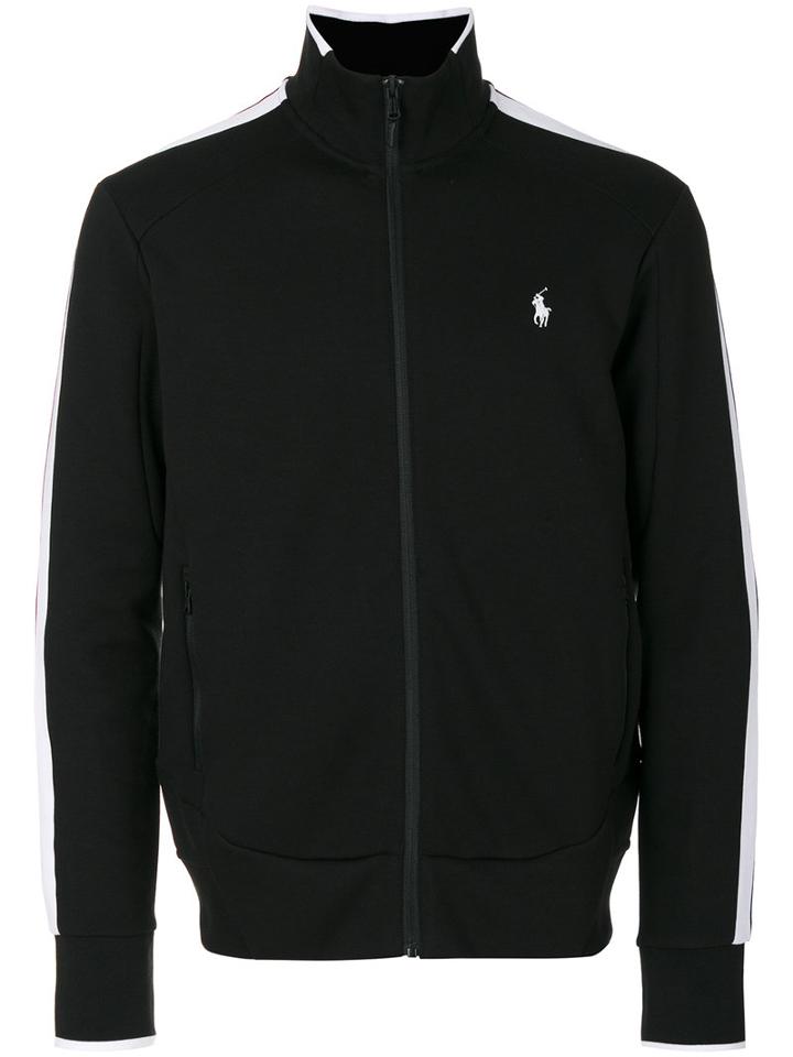 Polo Ralph Lauren - Logo Embroidered Track Jacket - Men - Cotton/polyester - M, Black, Cotton/polyester