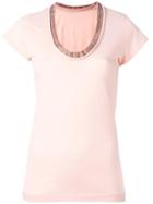 Sacai Cupro Collar T-shirt, Women's, Size: 3, Pink/purple, Cotton/cupro